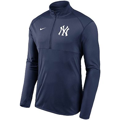 Men's Nike Navy New York Yankees Team Logo Element Performance Half-Zip Pullover Jacket