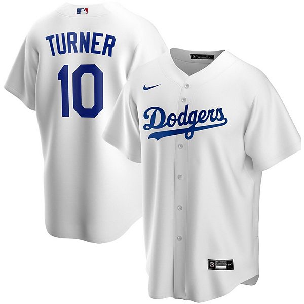 Men's Nike Justin Turner White Los Angeles Dodgers Home Replica Player Name  Jersey