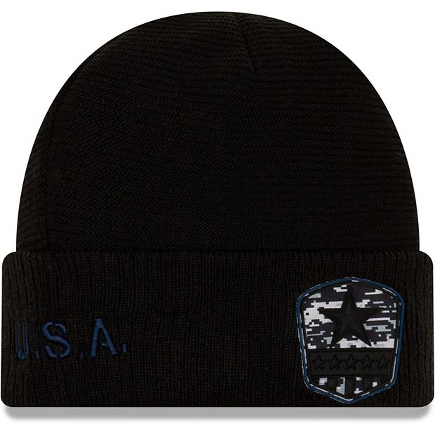 New Era Men's Dallas Cowboys Salute To Service Black Knit