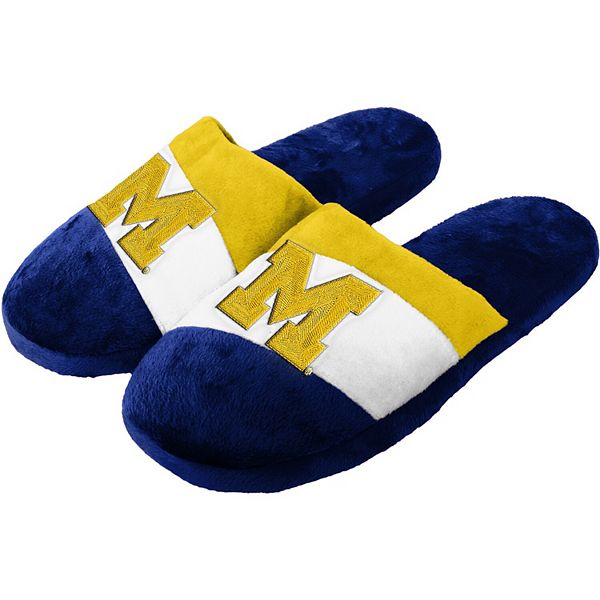 Youth Michigan Wolverines Team Colorblock Slide Slippers