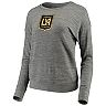 Women's 5th & Ocean by New Era Heathered Gray LAFC Space Dye Tri-Blend Sweater