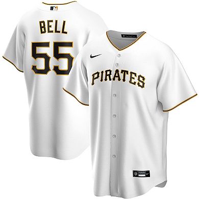 Men's Nike Josh Bell White Pittsburgh Pirates Home 2020 Replica Player Jersey