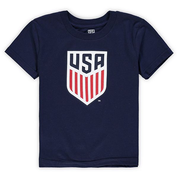 US Soccer Preschool Primary Logo Short Sleeve T-Shirt - Navy