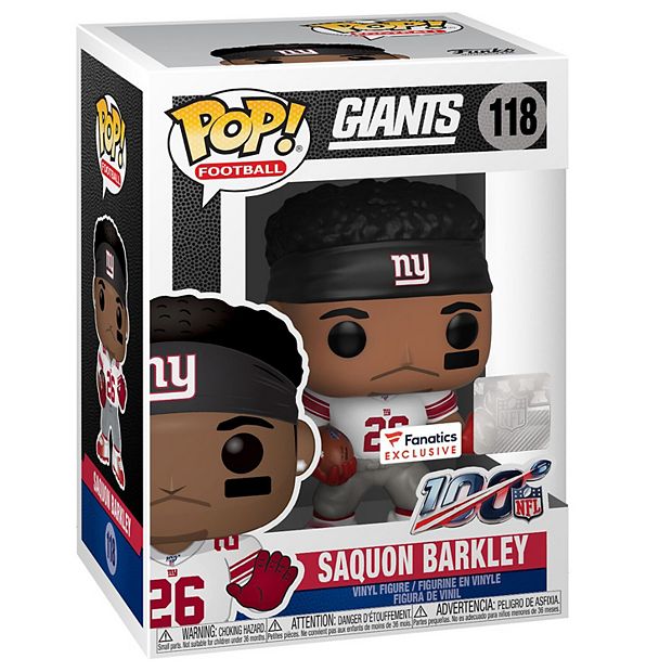 POP! Football Giants (Saquon Barkley in White Jersey) Vinyl Figures by  Funko.* - Now and Then Galleria LLC