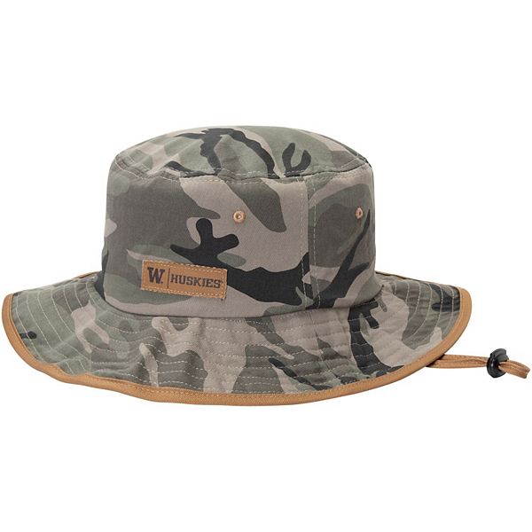 Men's Zephyr Camo Washington Huskies Machete Bucket Hat