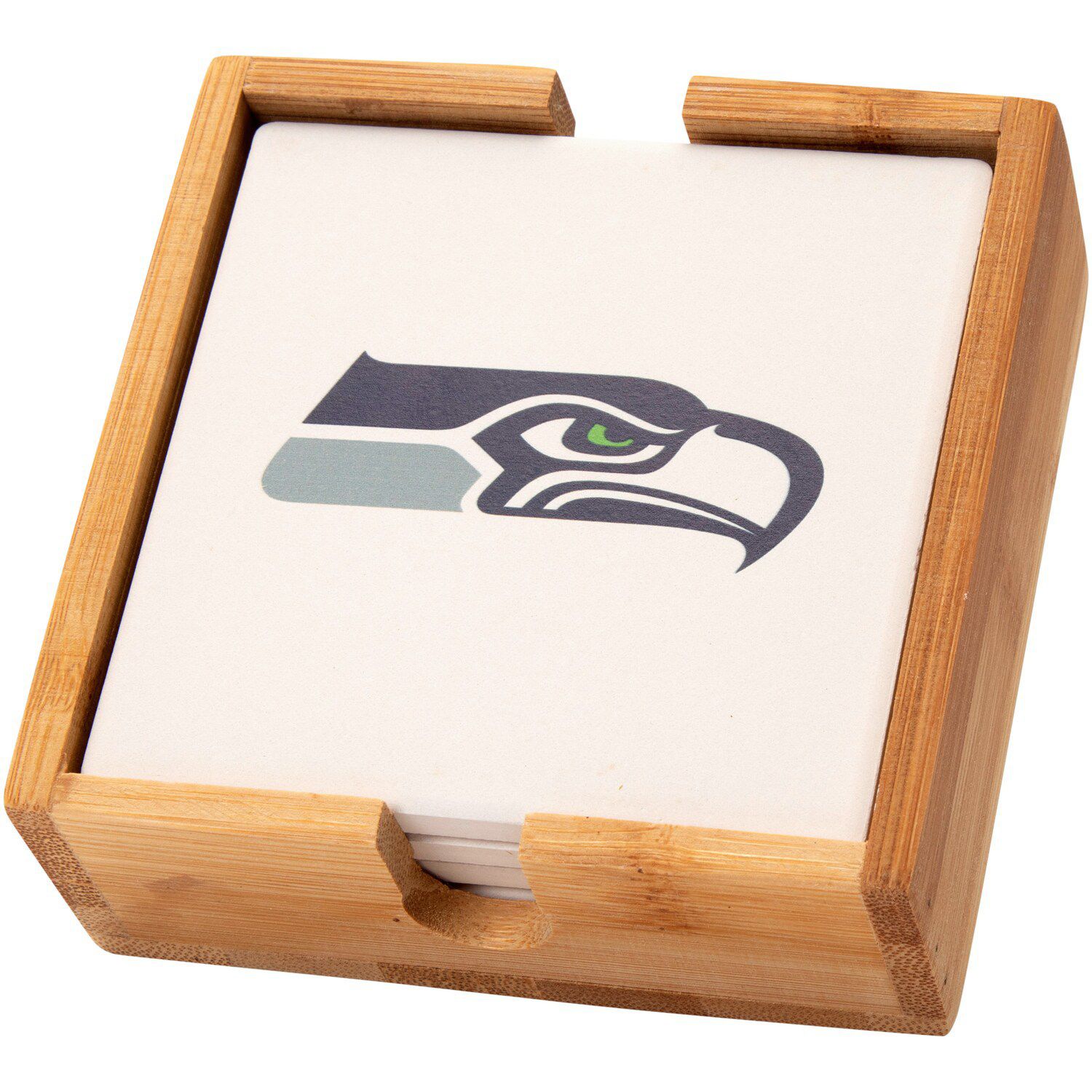Image for Unbranded Seattle Seahawks Four-Pack Team Logo Square Coaster Set at Kohl's.