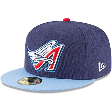 Men's New Era Navy California Angels Cooperstown Collection Wool 59FIFTY Fitted Hat