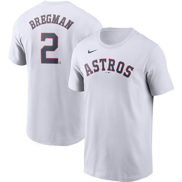 Men's Nike Alex Bregman White Houston Astros Name & Number T-Shirt