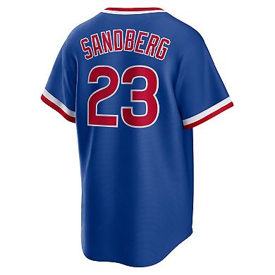 Men's Nike Ryne Sandberg Royal Chicago Cubs Road Cooperstown Collection Player Jersey