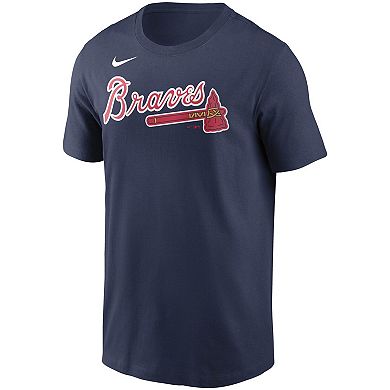 Men's Nike Ozzie Albies Navy Atlanta Braves Name & Number T-Shirt