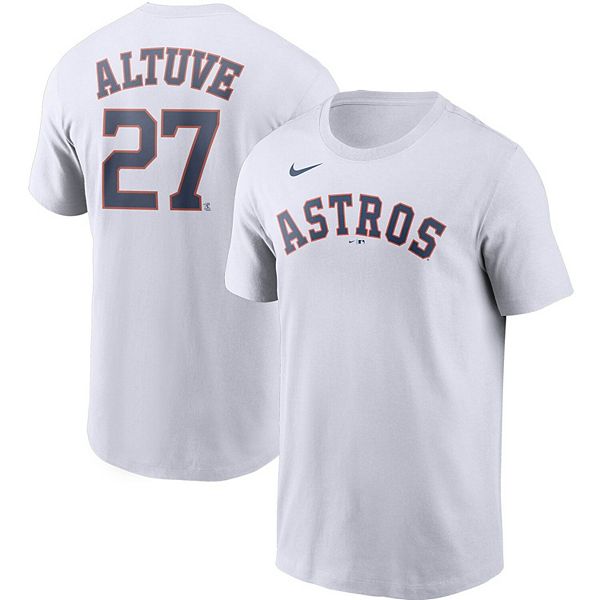Officially Licensed MLB Men's Houston Astros White T-Shirt - 20932199