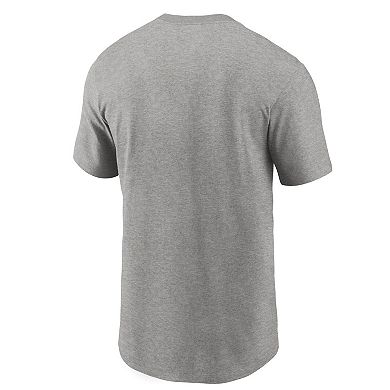 Men's Nike Heathered Gray Las Vegas Raiders Primary Logo T-Shirt