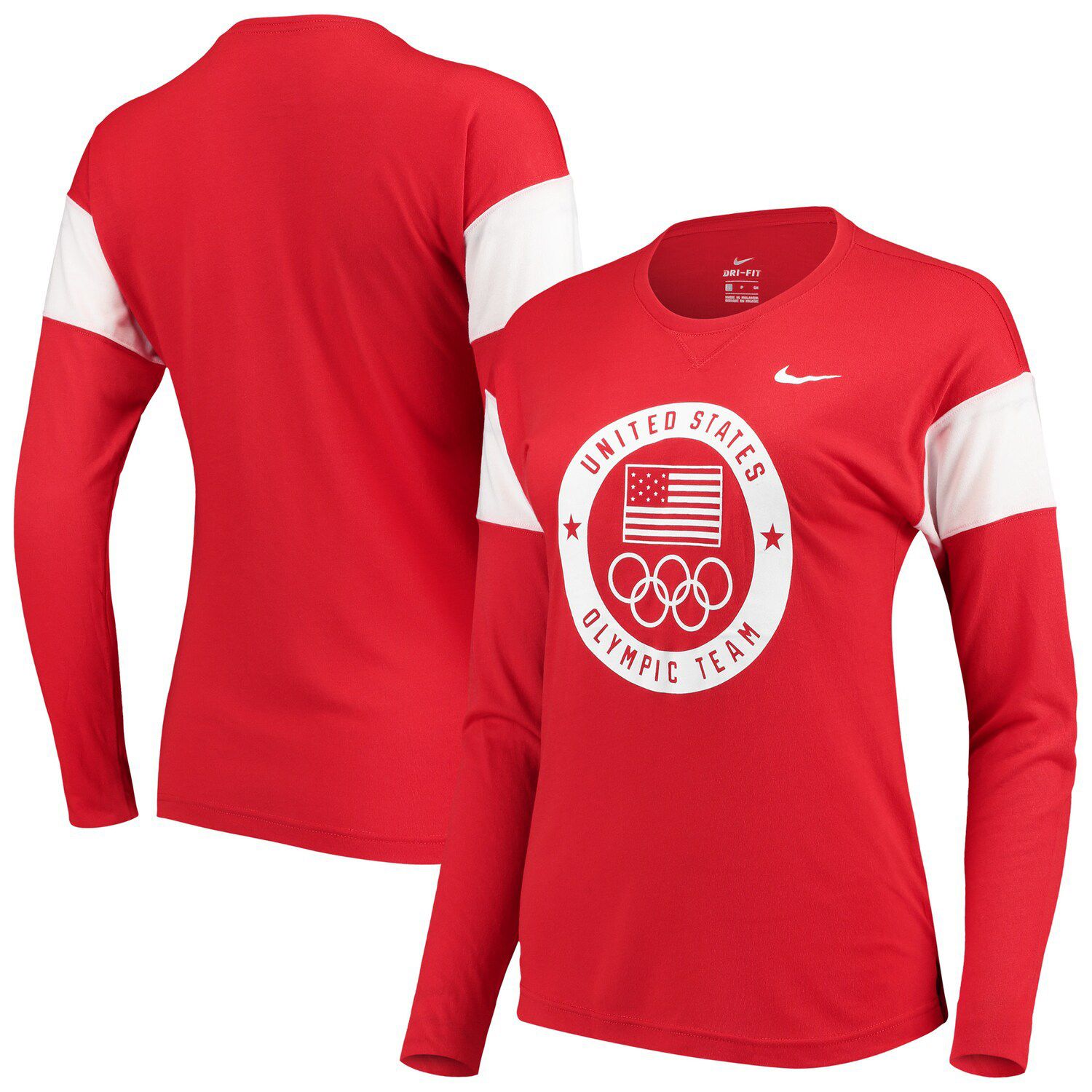 red dri fit shirt womens