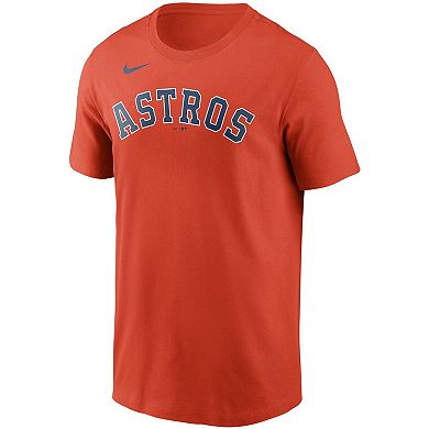 Men's Nike Alex Bregman Orange Houston Astros Name & Number T-Shirt