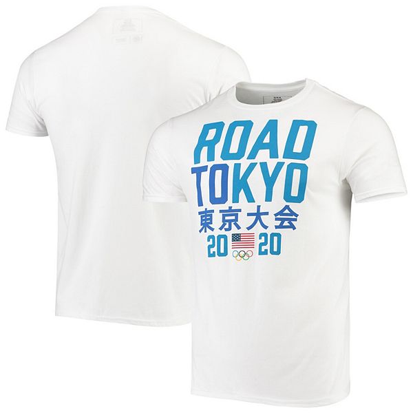 Men S White Team Usa Summer Olympics On The Road T Shirt