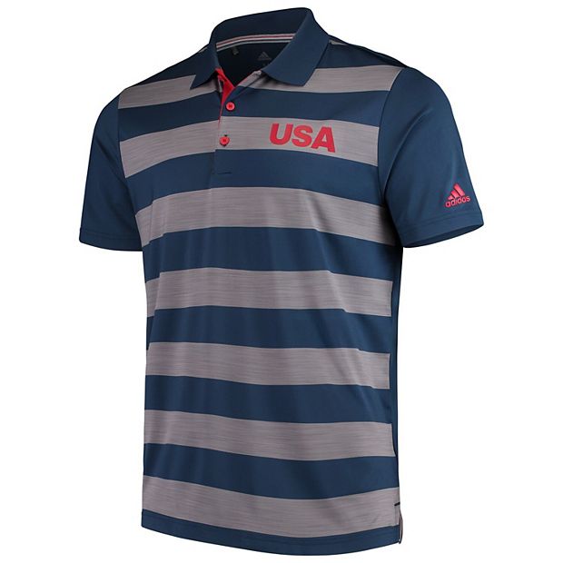 Men's Official USA adidas Blue Ultimate Rugby Stripe