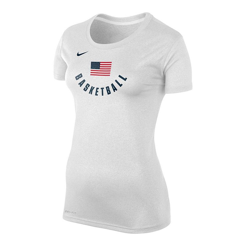 UPC 194305120164 product image for Women's Nike White USA Basketball Legend Performance T-Shirt, Size: Medium | upcitemdb.com