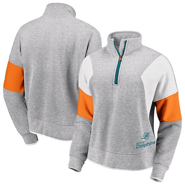 Women's Philadelphia Eagles WEAR By Erin Andrews Black Colorblock Half-Zip  Pullover Hoodie