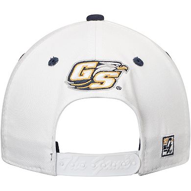 Men's The Game White Georgia Southern Eagles Classic Bar Structured Adjustable Hat