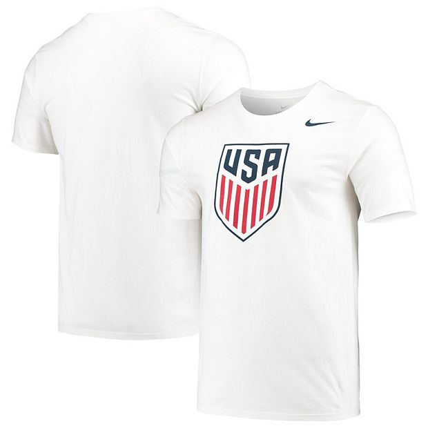 Men's nike charcoal 2025 us soccer crest t-shirt