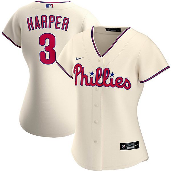 MLB Philadelphia Phillies (Bryce Harper) Women's Replica Baseball Jersey.