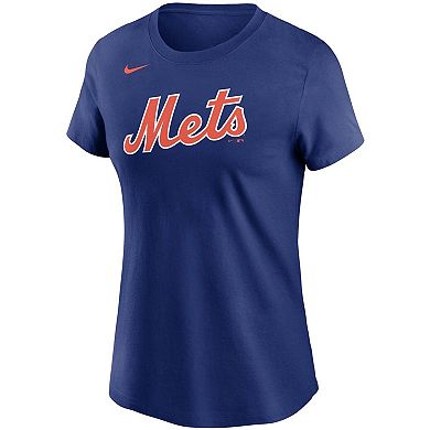 Women's Nike Jacob deGrom Royal New York Mets Name & Number T-Shirt