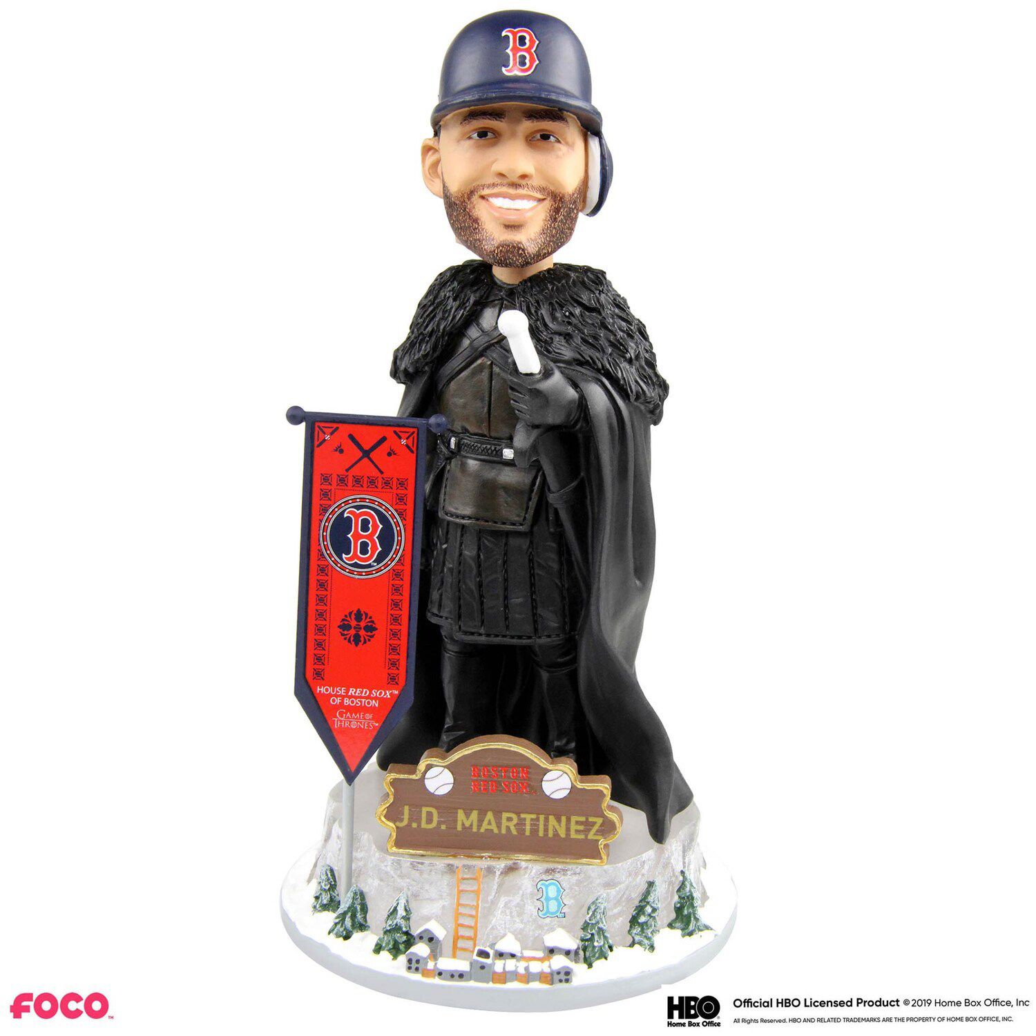 Image for Unbranded J.D. Martinez Boston Red Sox Game of Thrones Night's Watch Bobblehead at Kohl's.