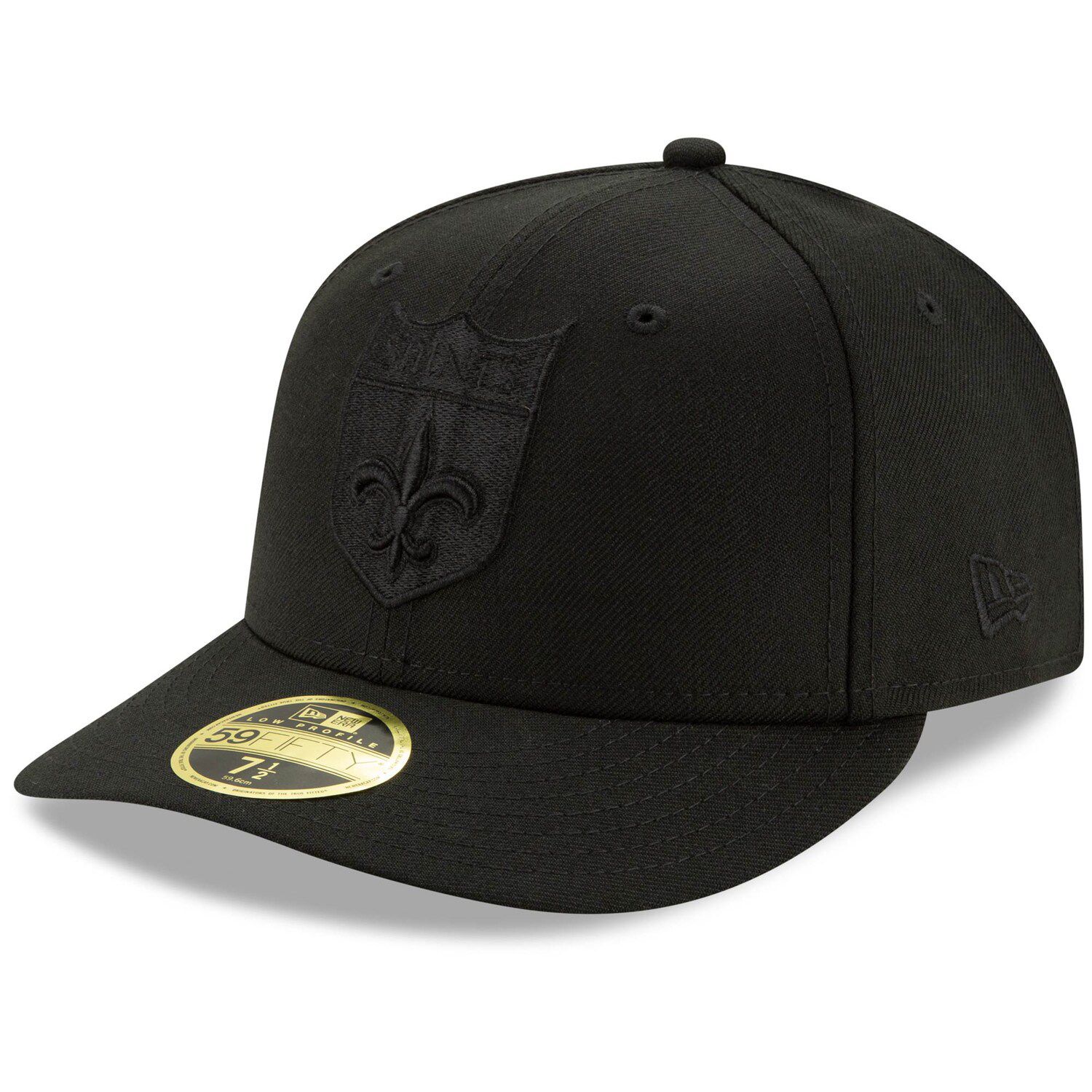 Men's New Era Black Carolina Panthers Omaha Low Profile 59FIFTY