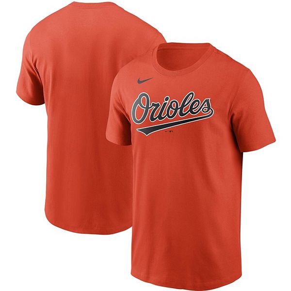 Men's Nike Orange Baltimore Orioles Team Wordmark T-Shirt