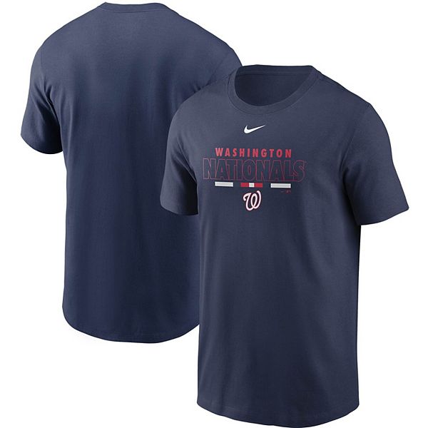 Men's Nike Navy Washington Nationals Color Bar T-Shirt