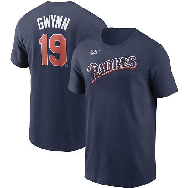 Men's Nike Tony Gwynn Navy San Diego Padres Cooperstown Collection Name ...