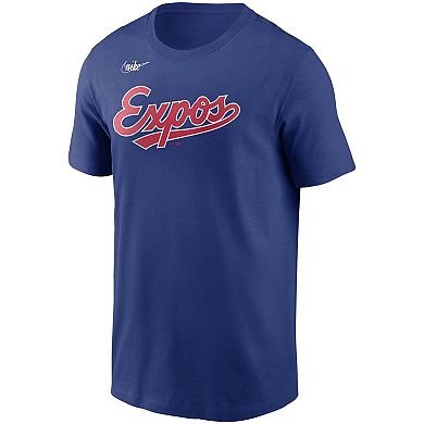 Men's Nike Vladimir Guerrero Blue Montreal Expos Cooperstown Collection Name & Number T-Shirt