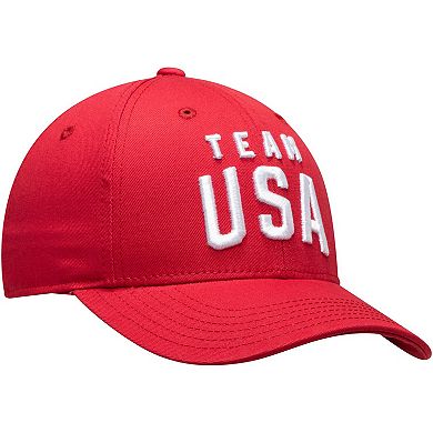 Youth Red Team USA New Logo Solid Structured Adjustable Snapback Hat