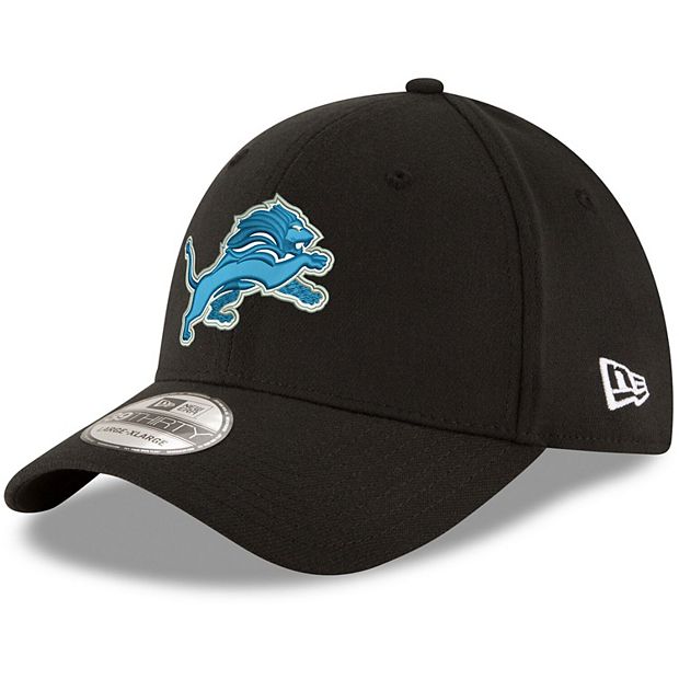 Men's New Era Black Detroit Lions 39THIRTY Flex Team Classic Hat