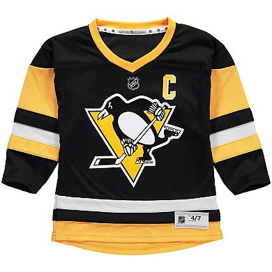 Preschool Sidney Crosby Black Pittsburgh Penguins Replica Player Jersey