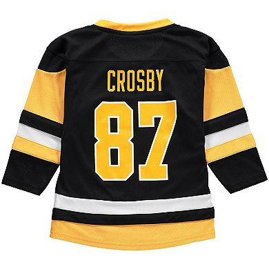 Preschool Sidney Crosby Black Pittsburgh Penguins Replica Player Jersey