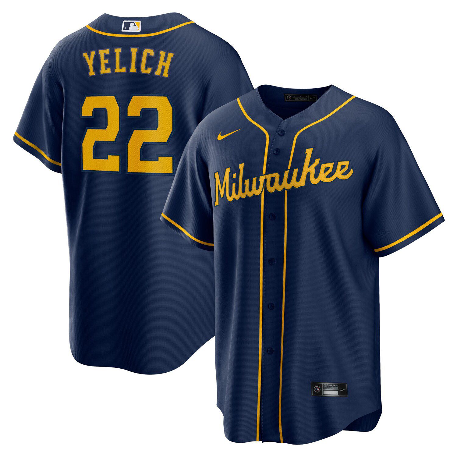 Light blue brewers jersey