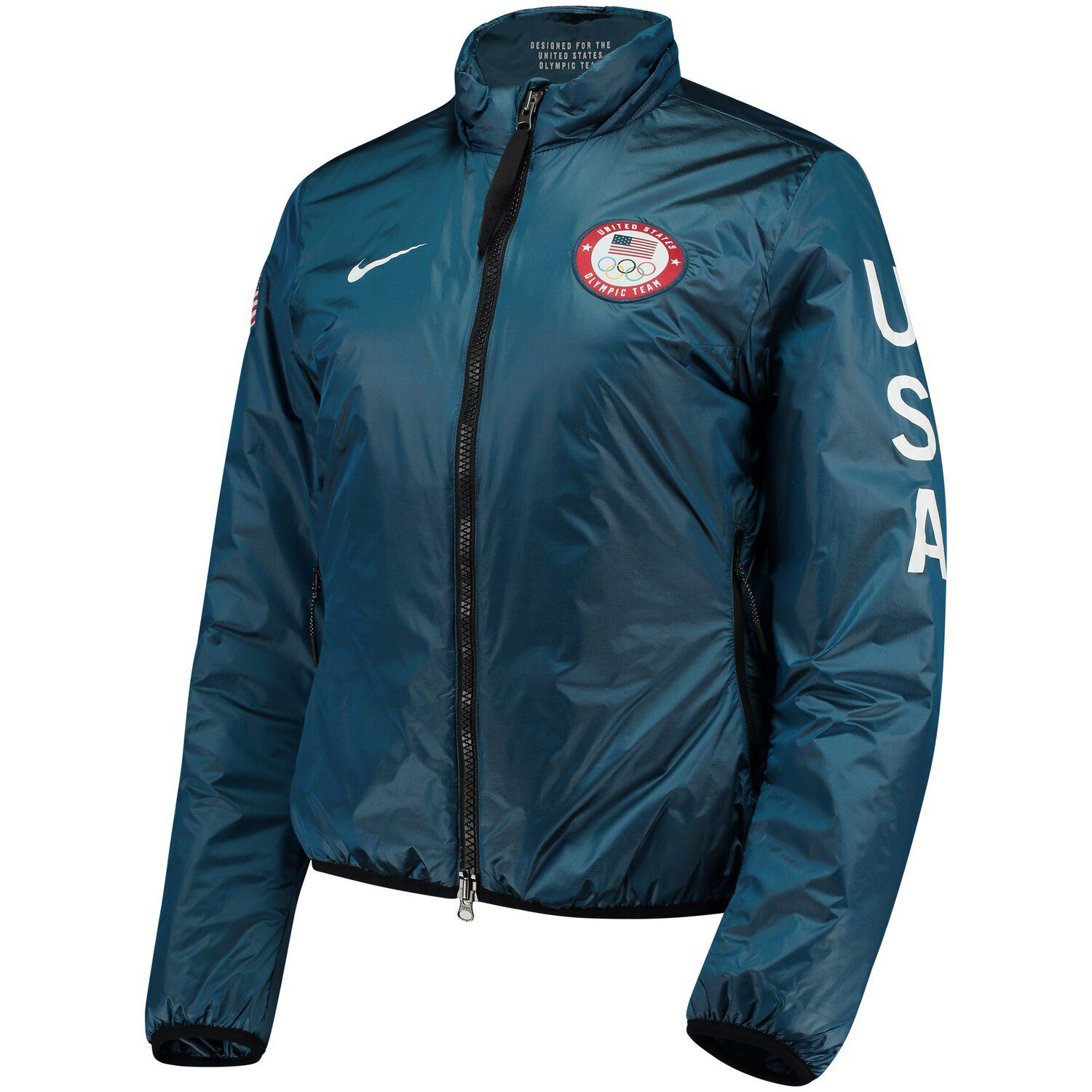 blue nike coat