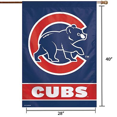 WinCraft Chicago Cubs 28" x 40" C Bear Logo Single-Sided Vertical Banner