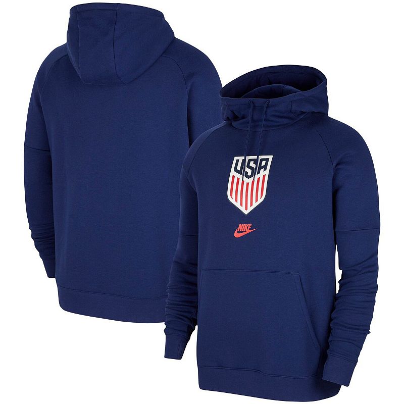 UPC 193654601812 product image for Men's Nike Navy US Soccer Fleece Pullover Hoodie, Size: XL, Blue | upcitemdb.com