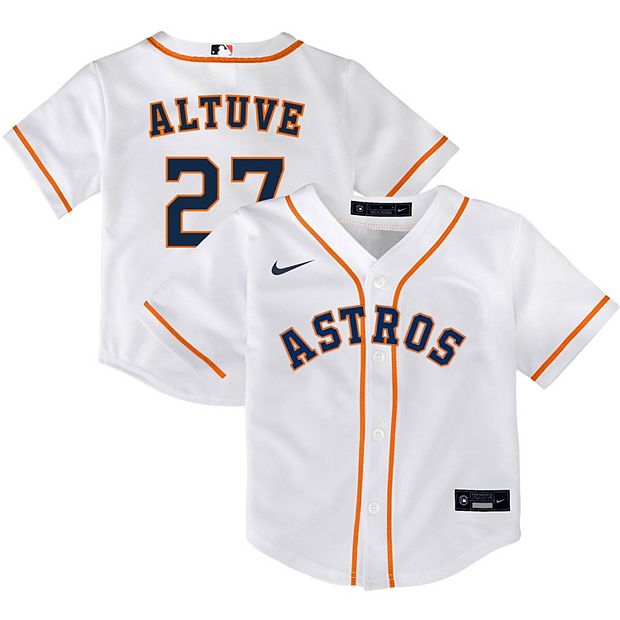 Men's Houston Astros Jose Altuve Nike White Home Replica Player Name Jersey