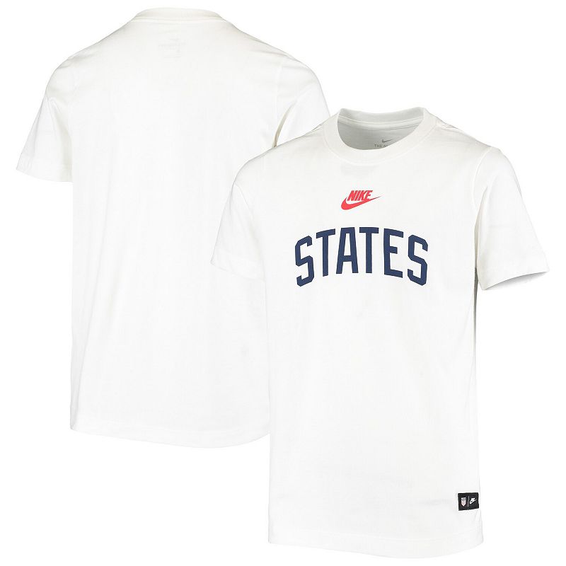 UPC 193656389060 product image for Youth Nike White US Soccer States T-Shirt, Boy's, Size: Youth XS | upcitemdb.com