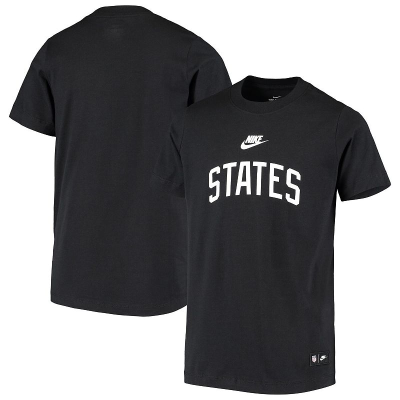UPC 193656389008 product image for Youth Nike Black US Soccer States T-Shirt, Boy's, Size: Youth XL | upcitemdb.com