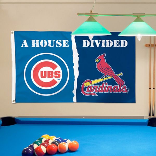 WinCraft Chicago Cubs/St. Louis Cardinals Deluxe 3' x 5' House Divided Flag