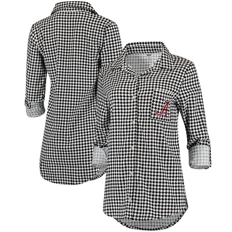 Womens Concepts Sport Houndstooth Alabama Crimson Tide Forge Rayon Flannel