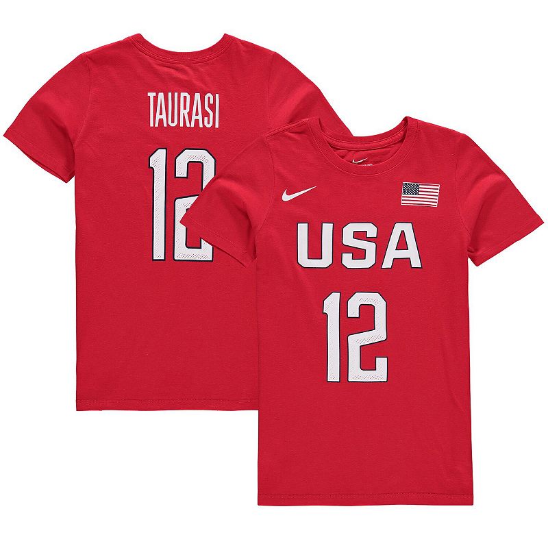 UPC 889740275523 product image for Girls Youth Nike Diana Taurasi Red USA Basketball Name & Number T-Shirt, Boy's,  | upcitemdb.com