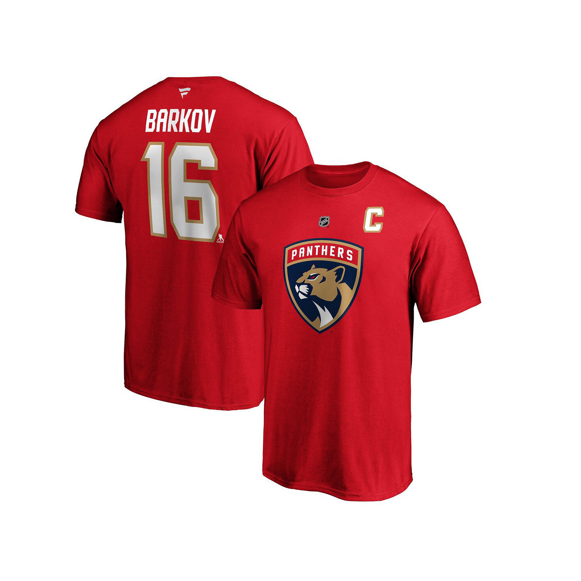 Mens Fanatics Branded Aleksander Barkov Red Florida Panthers Team Authenti