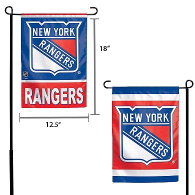 WinCraft New York Rangers 12" x 18" Double-Sided Garden Flag