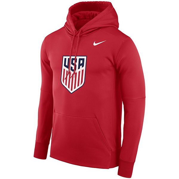Nike Red US National Team Performance Pullover Hoodie