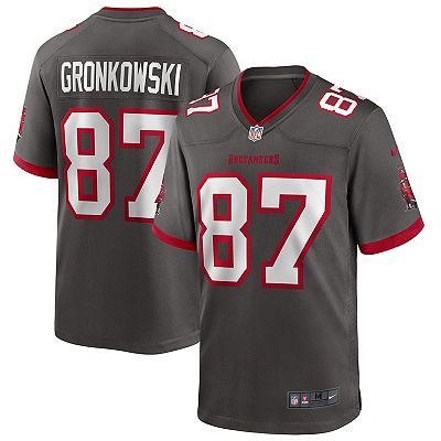 Men s Nike Rob Gronkowski Pewter Tampa Bay Buccaneers Alternate Game Jersey